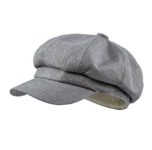 Newsboy Thin Cap Cotton Linen Beret Hats