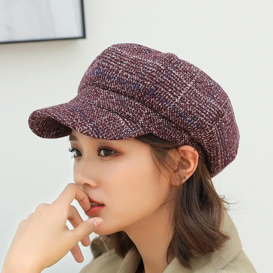 Autumn Winter Newsboy Cap Fashion Hat