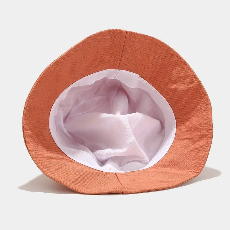 Cotton Flower Embroidery Bucket Hat Fisherman Hat