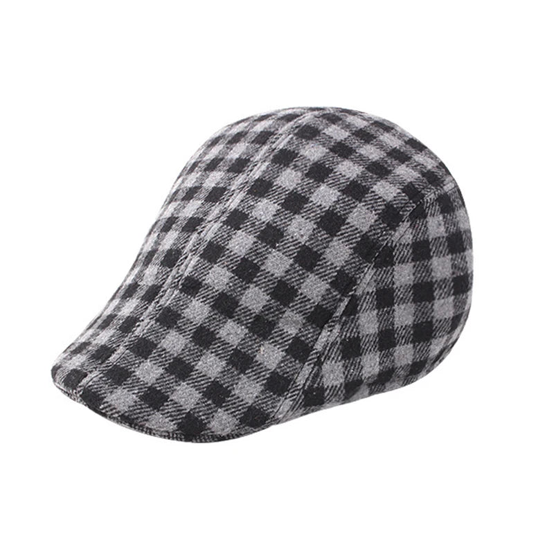 Factory Classical Square Material Male Winter Beret Hat