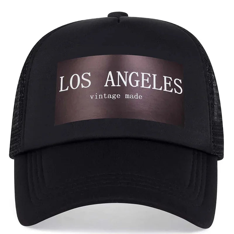 Unisex Los Angeles Print Baseball Net Caps Spring and Summer