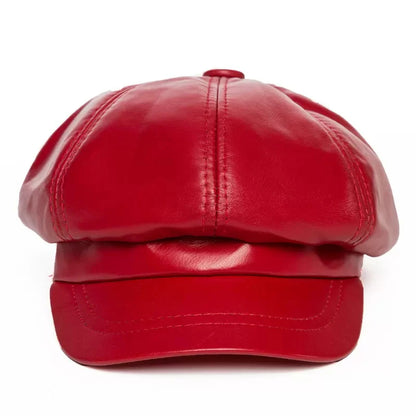 Winter Sheepskin Octagonal Hat For Women