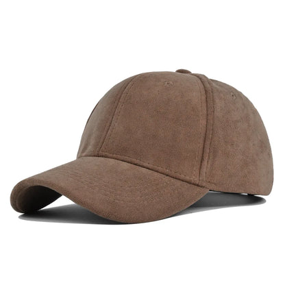 Fashion False Suede Baseball Caps For Men Women Autumn Winter