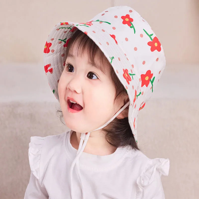 New Children Bucket Hats Panama Summer Baby Sun Hat