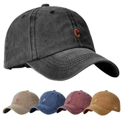 Vintage Letters C Embroidery Baseball Caps Adjustable
