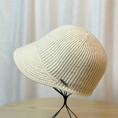 Winter Knitted Baseball Cap For Women's Caps