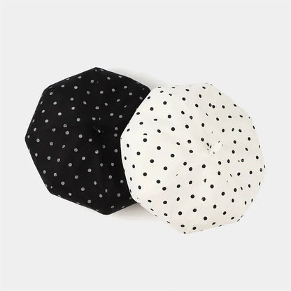 Four Seasons Cotton Dot Print Newsboy Caps