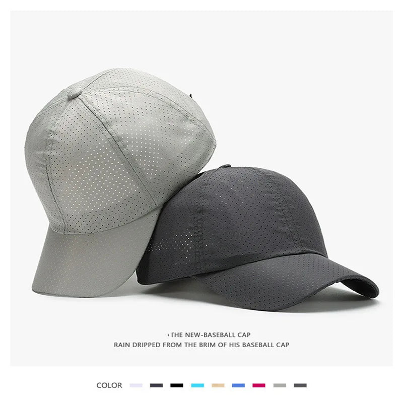 Hat Men Spring Summer Solid Color Mesh Cap Baseball Cap Women Autumn