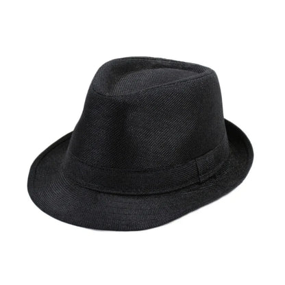 British Linen Men's Jazz Hat Solid Casual Church Beach Hat