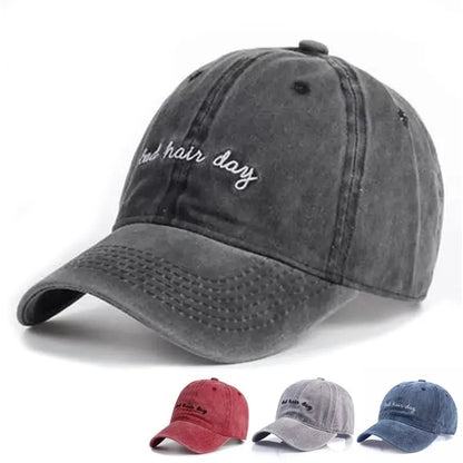 Fashion Letter Embroidery Wash Baseball Caps