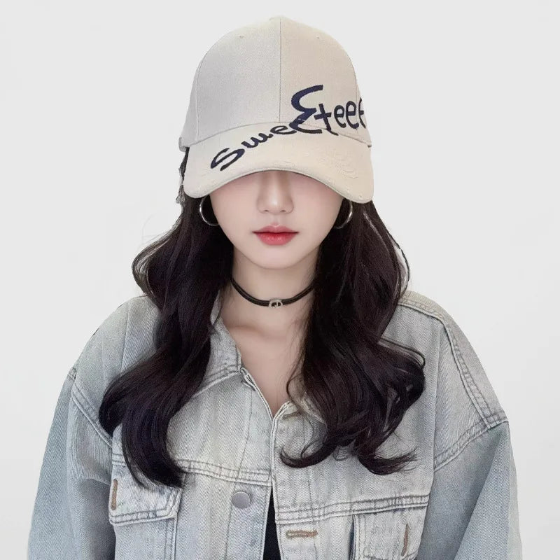 New Outdoor Sports Baseball Cap Wide Brim Showing Face Small