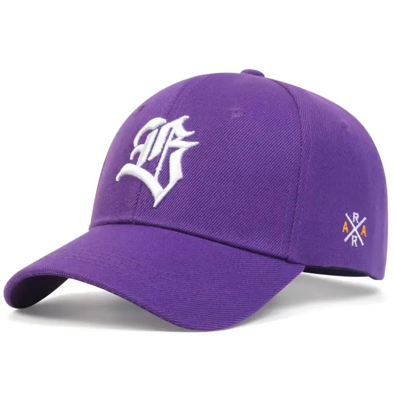 Unisex B Letter Embroidery Baseball Cap Spring and Autumn Outdoor Adjustable Casual Sunscreen Hat