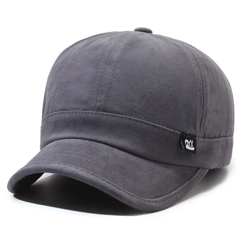 Short Brim Baseball Cap Korean Style Fashion Simple Duckbill Hat