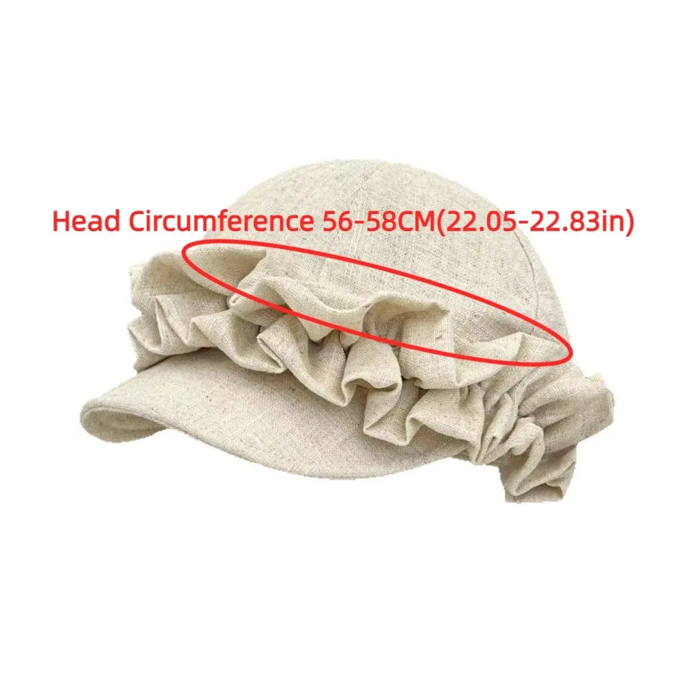 Cotton And Linen Small Face Fit Equestrian Hat