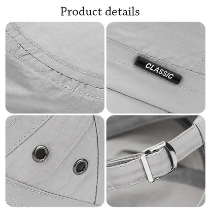 New Men Unisex Hat Baseball Cap Cotton Cadet Hat Breathable Combat Fishing Flat