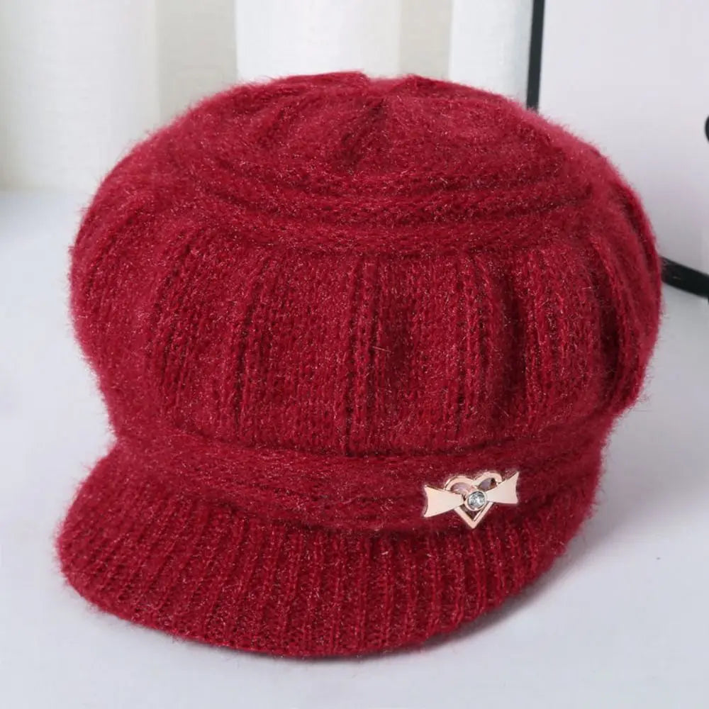 Knitted Knitted Hat Fashion Ear Guard Keep Warm Peaked Cap