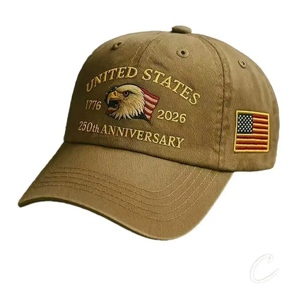 250th Anniversary Hat USA Patriotic Baseball Caps