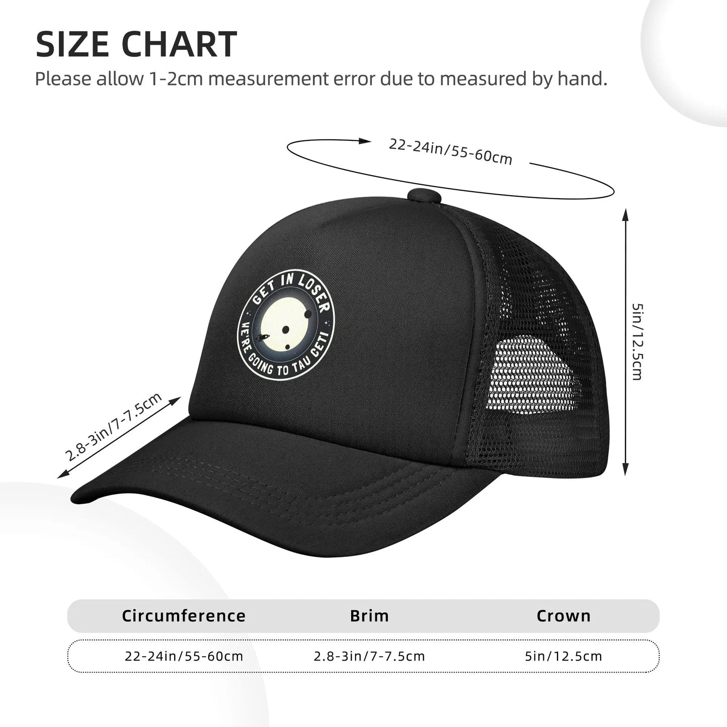 Project Hail Mary Going to Tau Ceti Mesh Baseball Caps Adult Sport