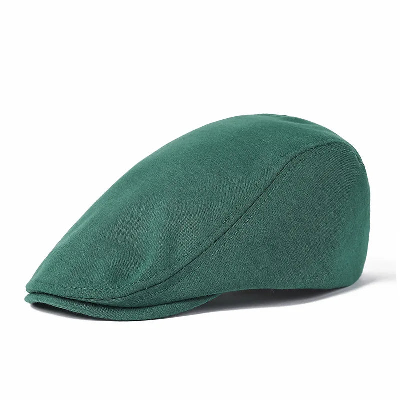 Men's Adjustable Newsboy Hat Classic Flat Ivy Cap