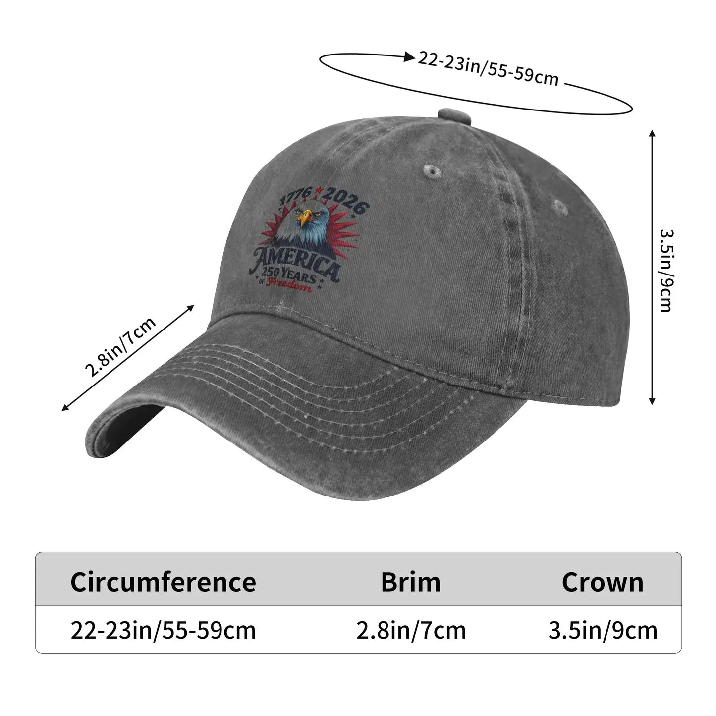 America 250th Anniversary Unisex Baseball Caps 2026