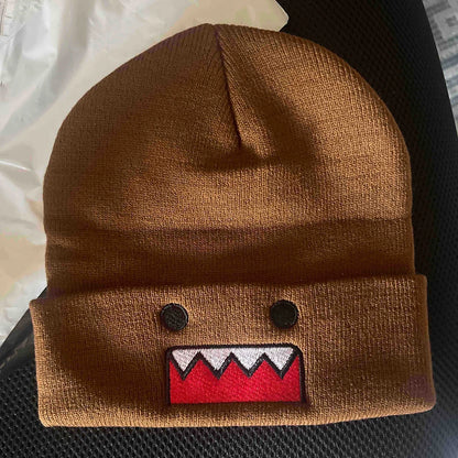 Cartoon Embroidered Knitted Hat Autumn Winter Outdoor