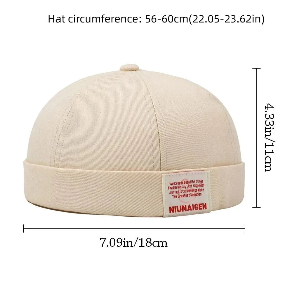Fashion Hip Hop Beanie Street Hat Letter Embroidery Adjustable