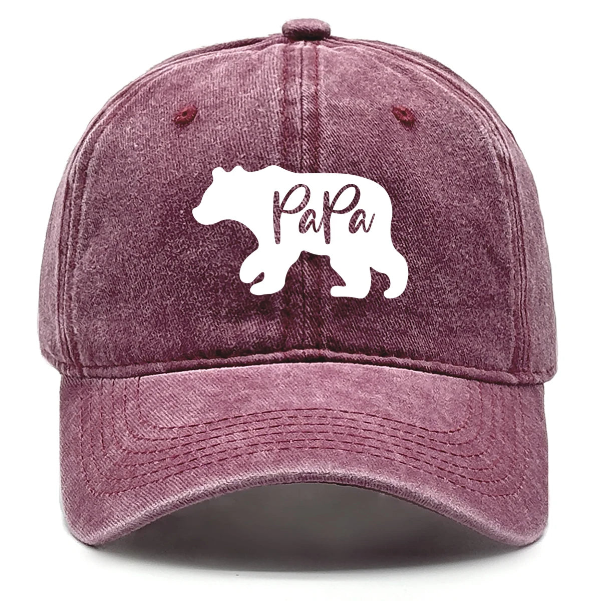 Baseball Cap Print PaPa Bear Dad Hat For Men Women
