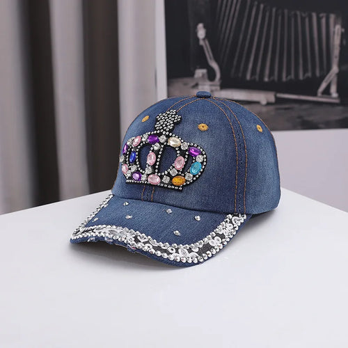 Creative Rivet Denim Duckbill Cap Outdoor Leisure Hat