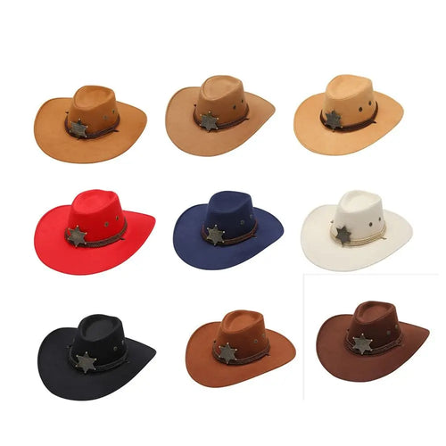 Retro Artificial Suede Beach Cowboy Hat