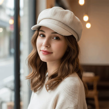 Women Berets Retro Winter Accessories Visors Cap