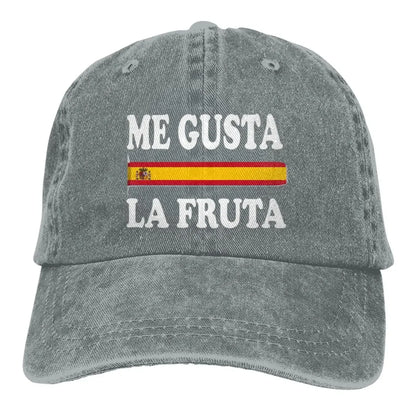 Retro Me Gusta La Fruta Spain Spanish Trucker Hat Men Women