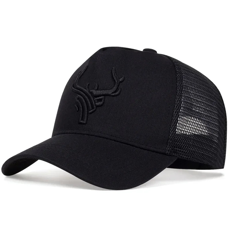 Unisex Antler Embroidered Baseball Cap Men Women Summer