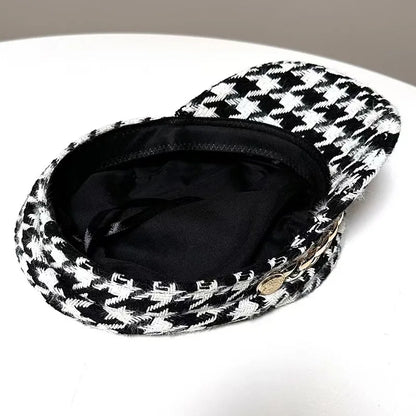 Retro Fashion British Wind Octagonal Hat Female