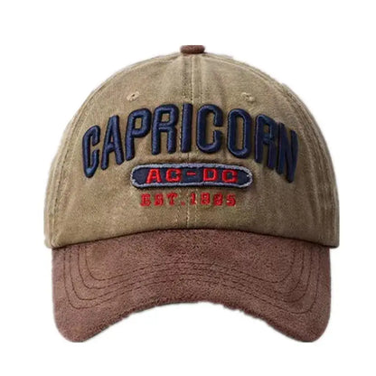 New Unisex Cap Washed Cotton Letter Embroidery Baseball Cap