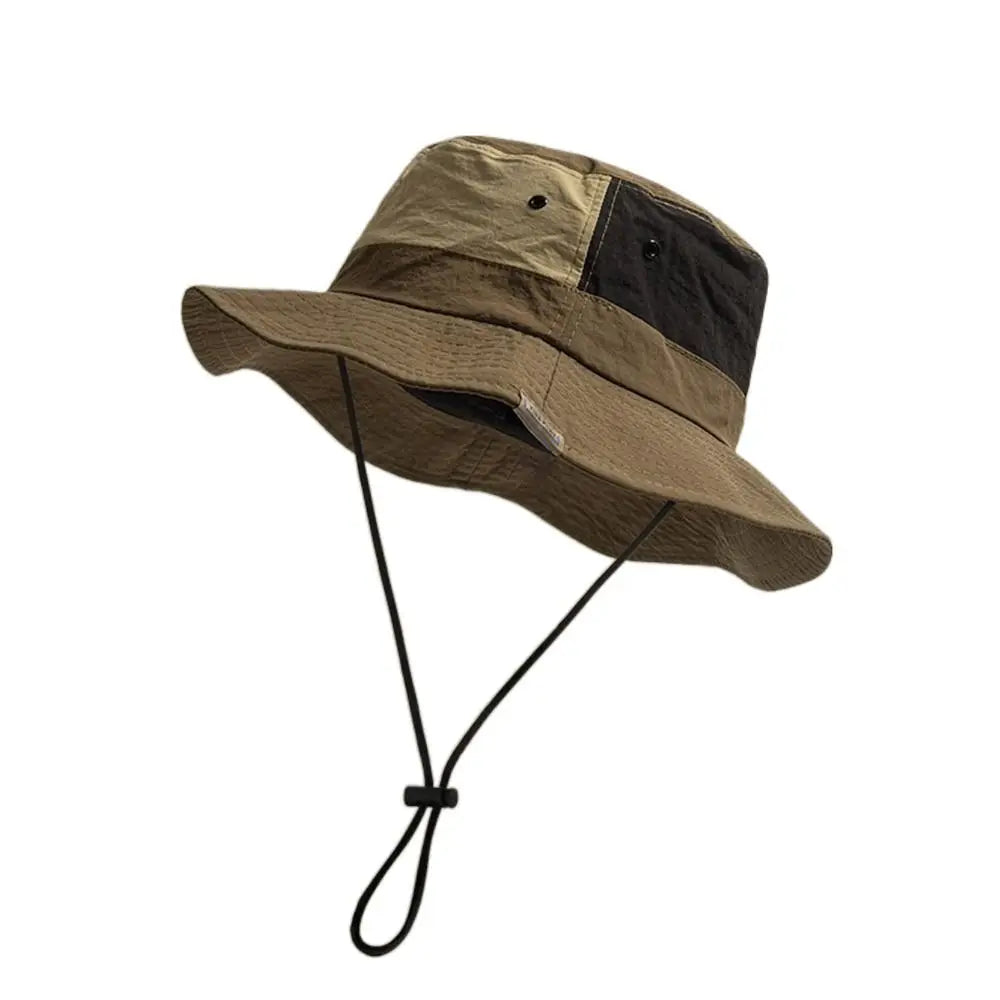 Sun Protection Wide Brim Bucket Hat Breathable Fisherman Hat Camping