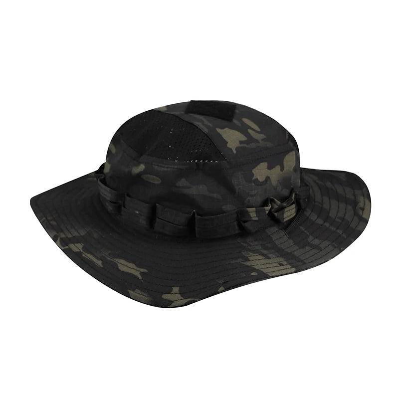New Camo Tactical Enthusiasts Square Pocket Bonnie Cap Outdoor