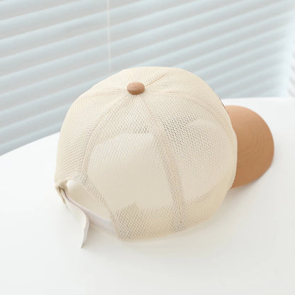Summer Baby Mesh Hat Letter Embroidered Baseball Cap For Kids Boy Girls Outdoor Breathable Thin Sun