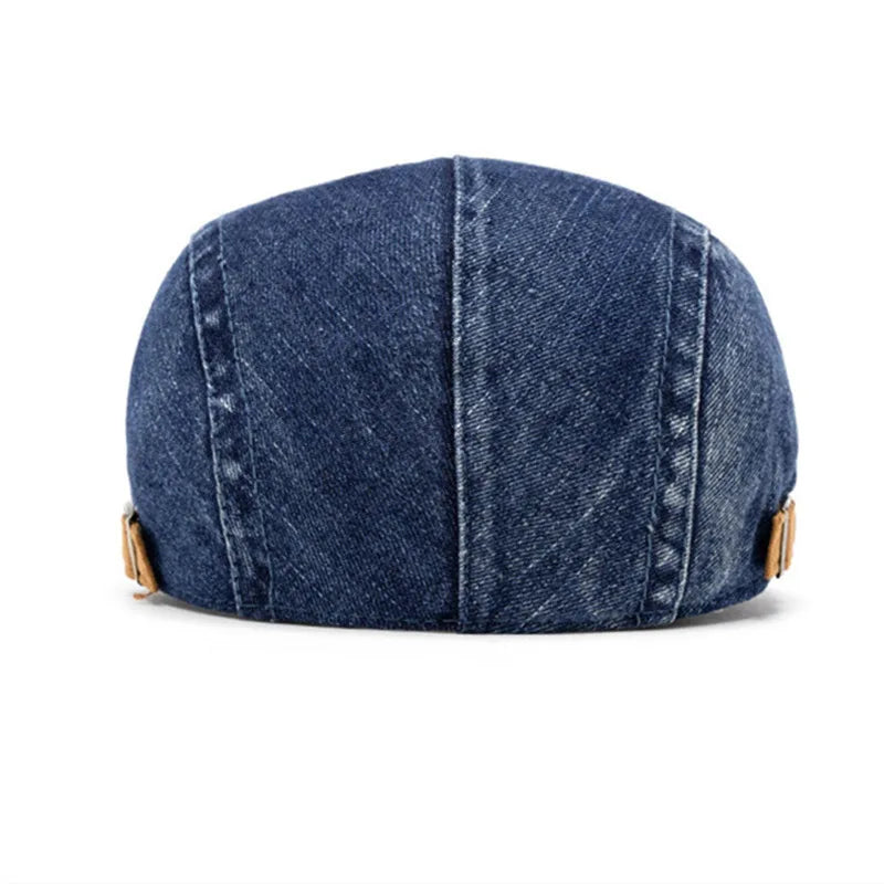 Four Seasons Cotton Solid Newsboy Caps Men Flat Peaked Cap Women