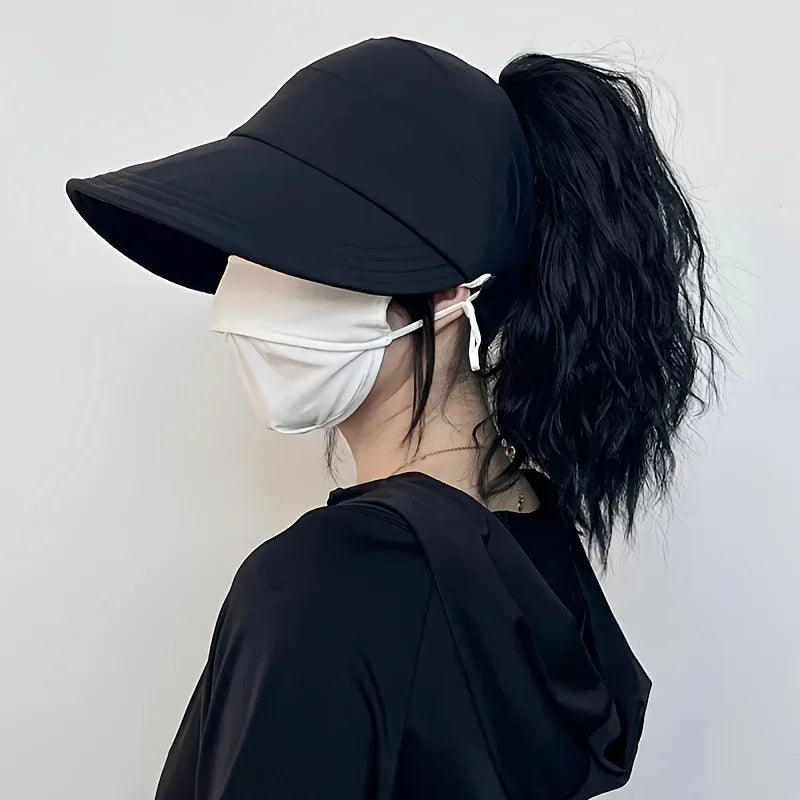 Women Sun Visor Hat Wide Brim Bucket Hats Summer Autumn UV Protection Sport Baseball Cap
