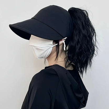 Women Sun Visor Hat Wide Brim Bucket Hats Summer Autumn UV Protection Sport Baseball Cap