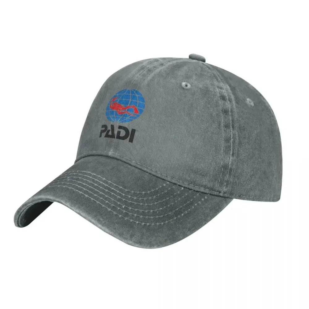 Scuba Driver Padi Washed Baseball Cap