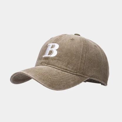 Cotton Letter B Embroidery Casquette Baseball Cap