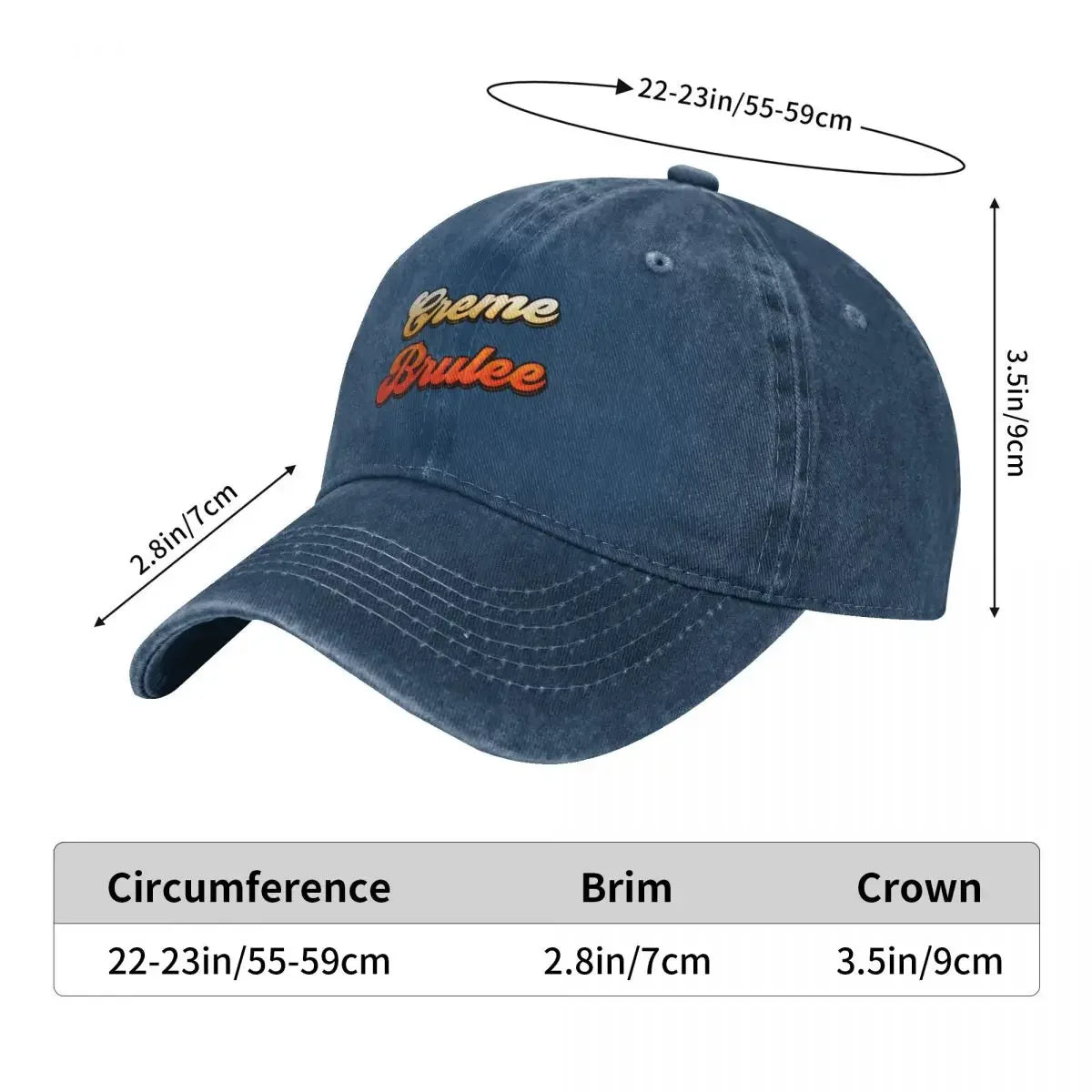 Creme Brulee Simple Baseball Cap Unique