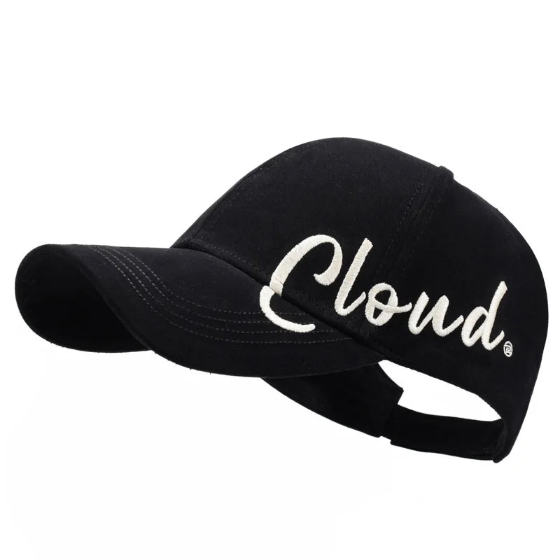 Fashionable Street Style Embroidered Letter Ponytail Hat or Women
