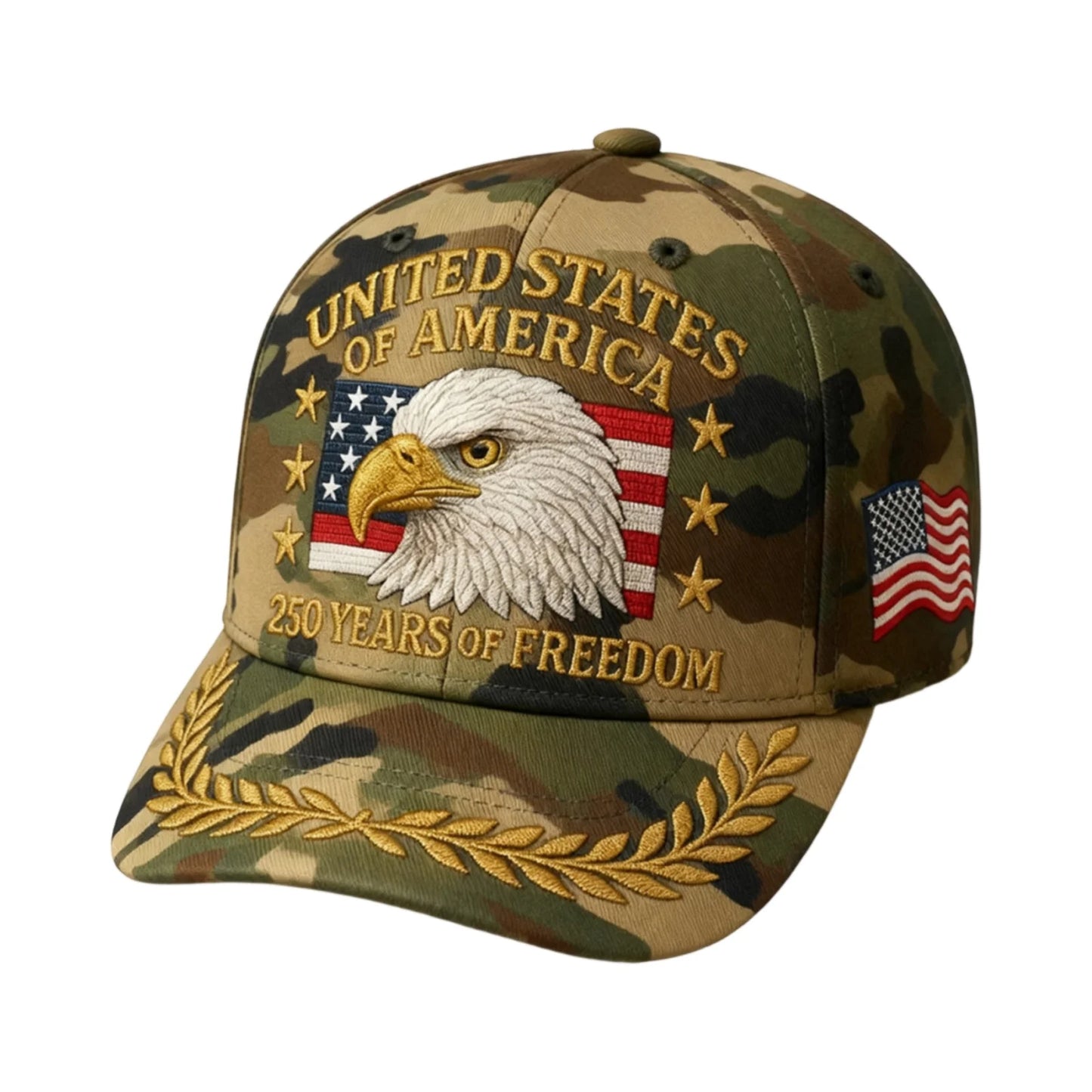 US 250th Anniversary Cap Patriotic Baseball Cap US 250th Anniversary Tribute Hat