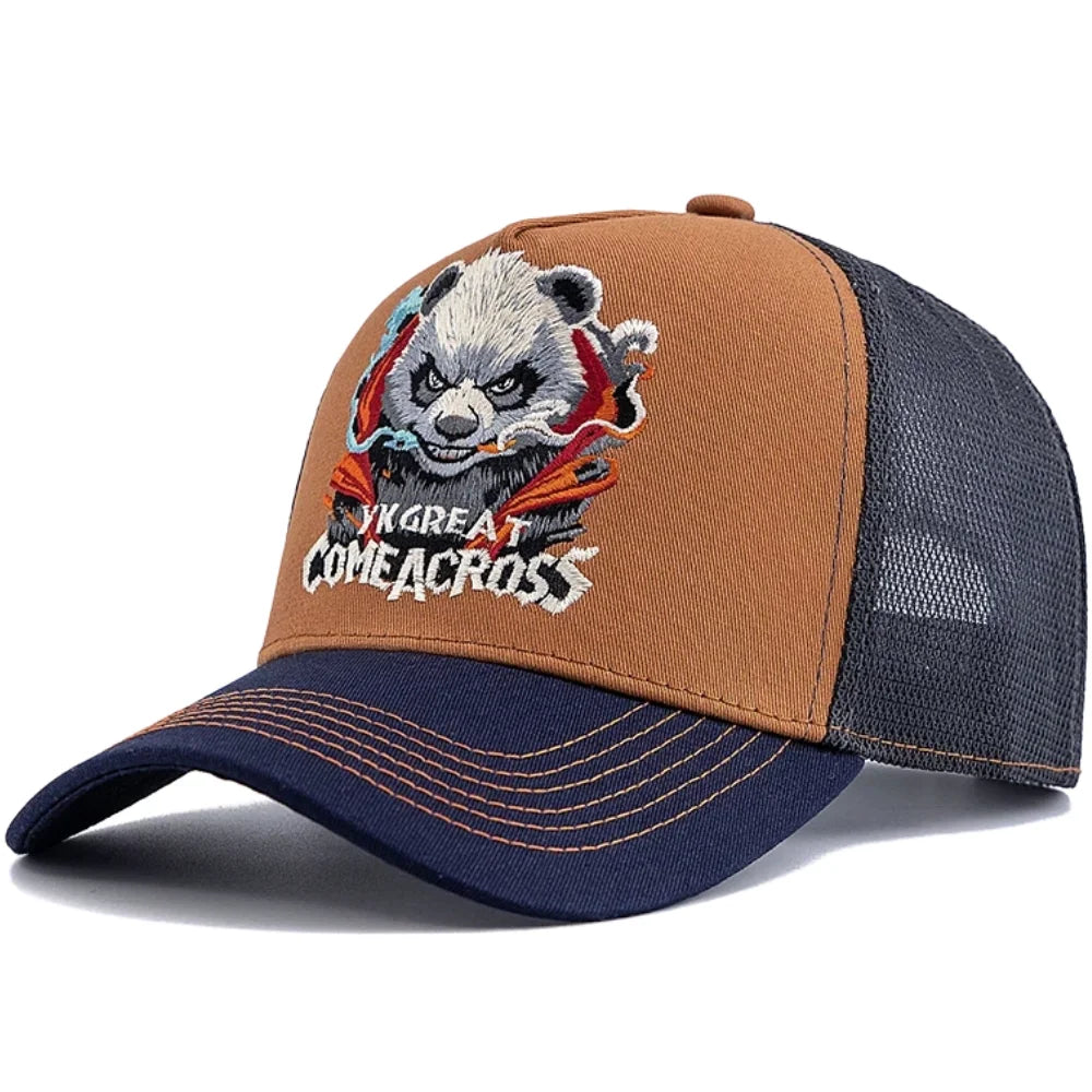 Unisex Cool Panda Embroidered Baseball Cap For Men Women