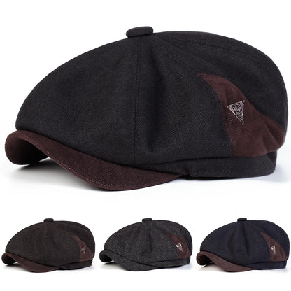 Label Newsboy Caps Men British Painters Hats