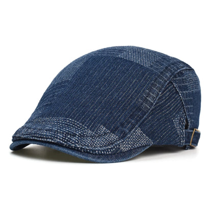 Lattice Washed Cotton Baseball Cap Men Women Vintage Denim Dad Hat