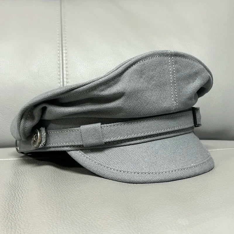 Navy Peaked Sailor Cap Men Women Spring Army Hat