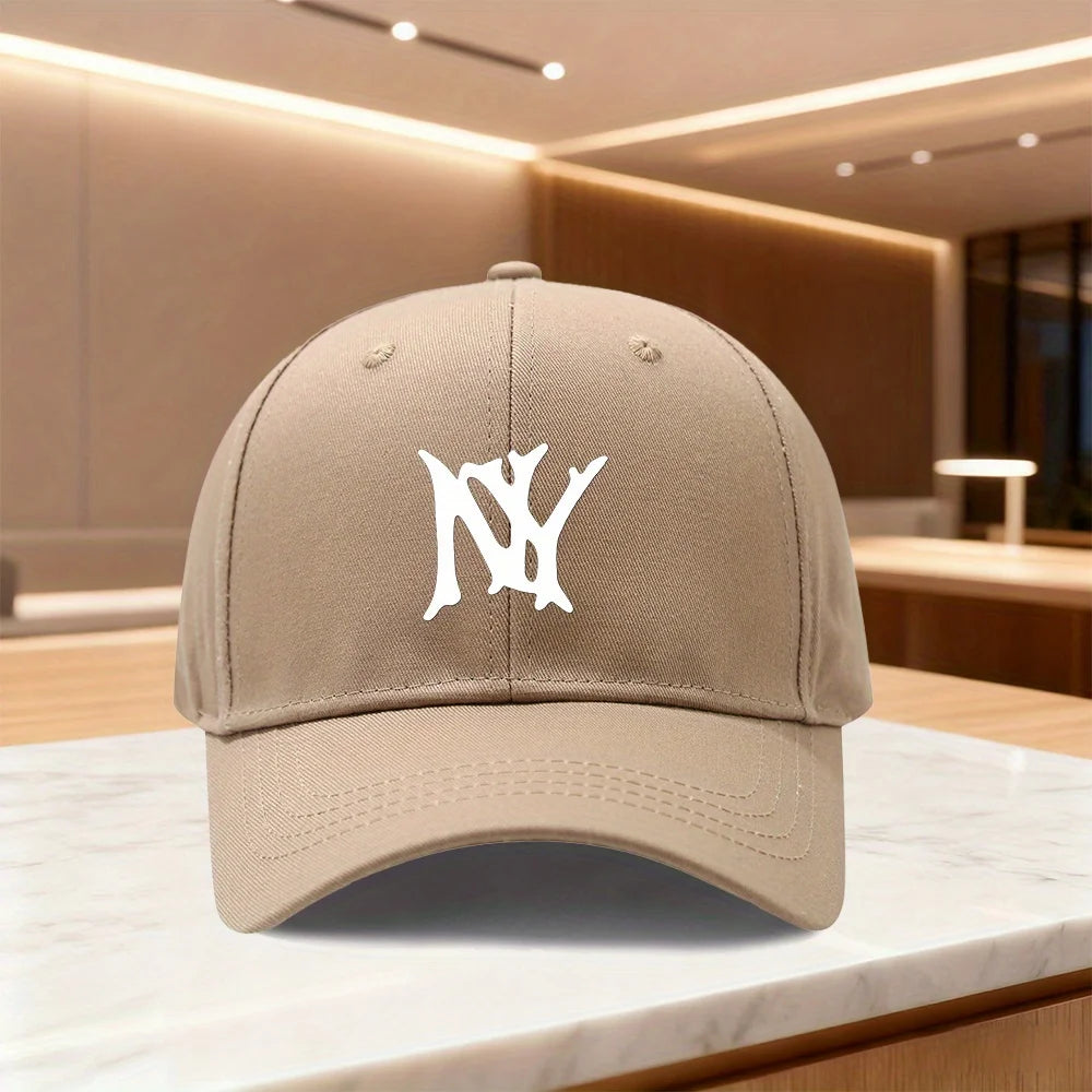 "NY" Printed Quick-Button Baseball Cap